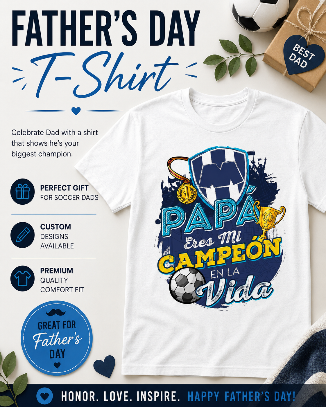 Custom Father's Day T-shirts