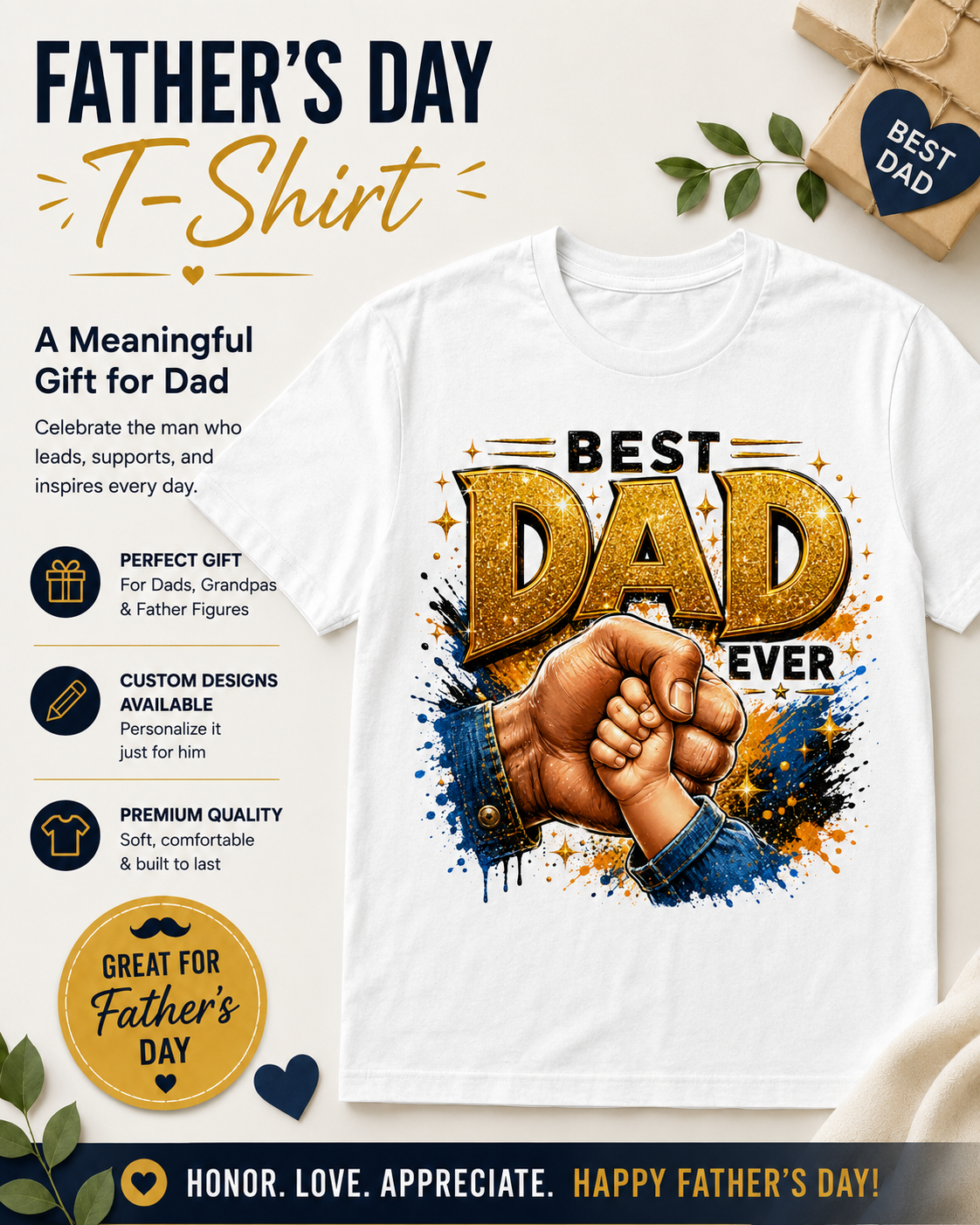 Custom Father's Day T-shirts